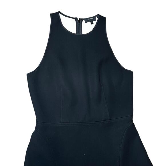 THEORY little black dress Felicitina Ruffle Hem fit and flare women  4 cocktail - Picture 8 of 13